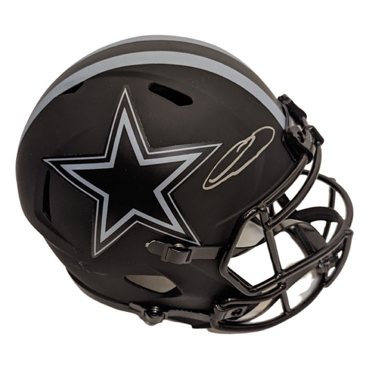 CeeDee Lamb Autographed Dallas Cowboys Eclipse Replica Helmet JSA