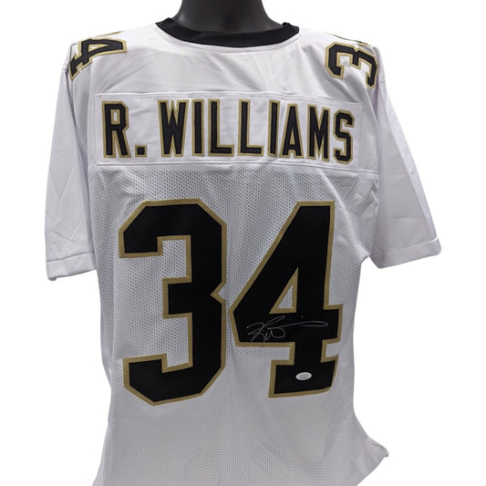 Ricky Williams Autographed New Orleans Saints White Jersey JSA