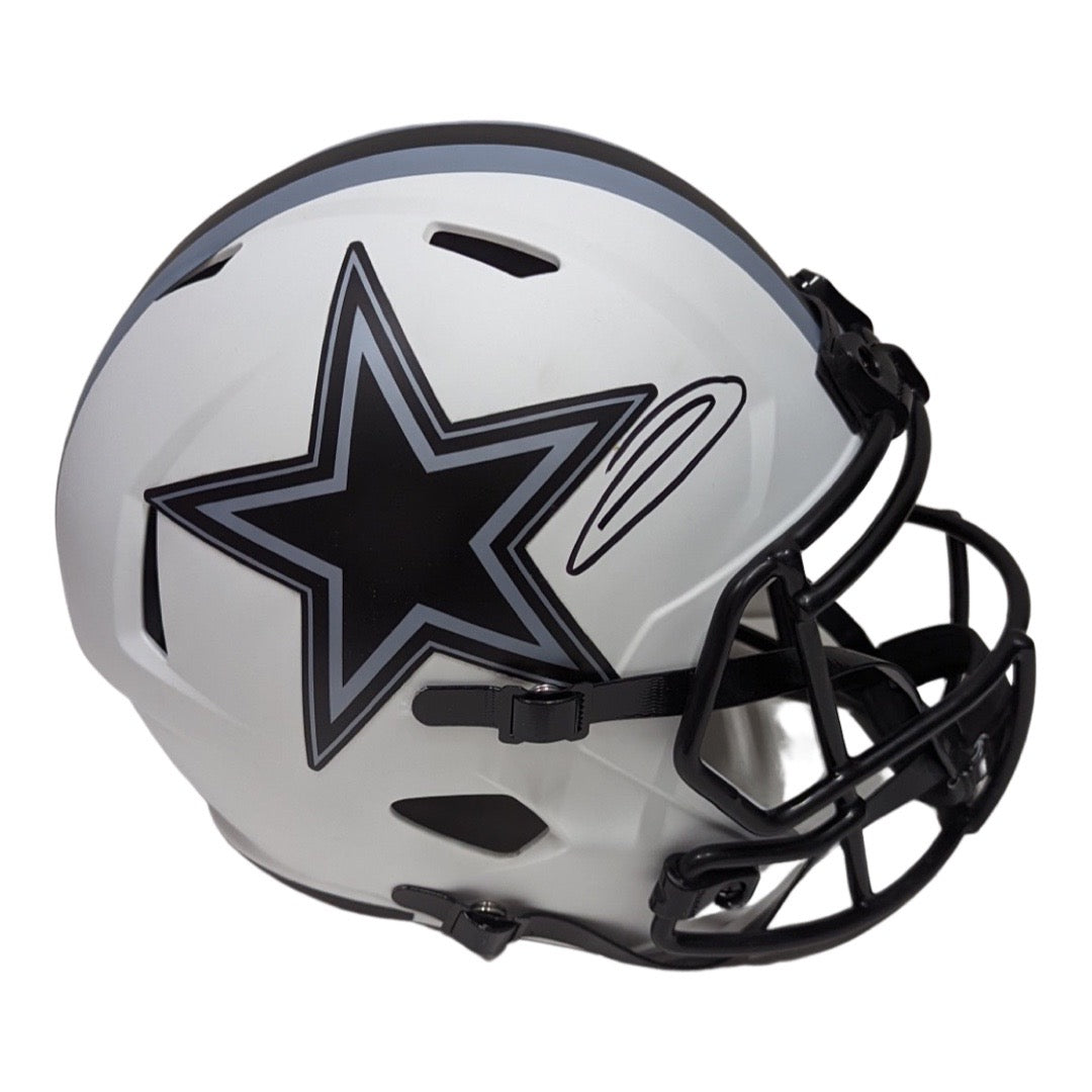 CeeDee Lamb Autographed Dallas Cowboys Lunar Eclipse Replica Helmet JS – BG  Autographs