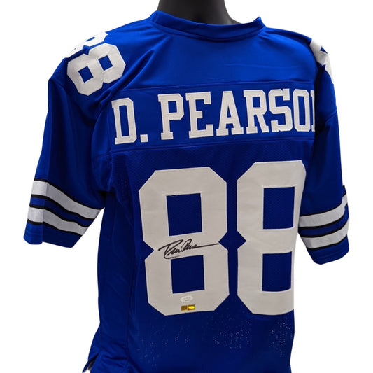 Drew Pearson Autographed Dallas Cowboys Blue Jersey JSA