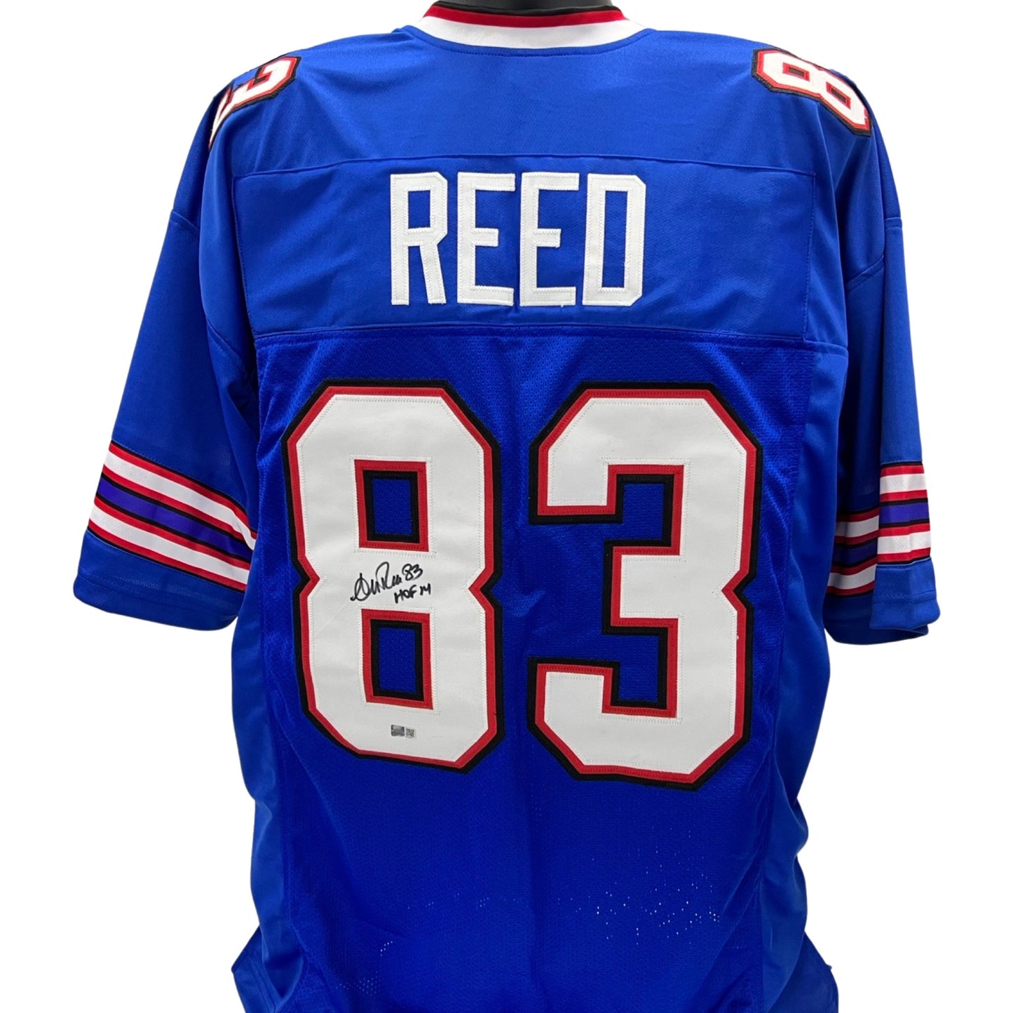 Andre Reed Autographed Buffalo Bills Blue Jersey “HOF 14” Inscription Steiner CX