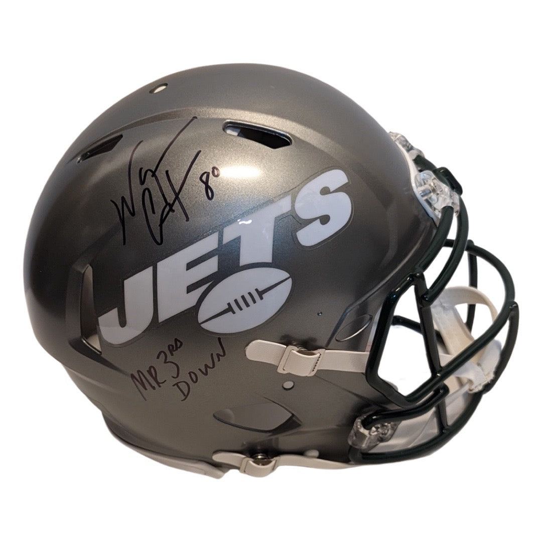 Wayne Chrebet Autographed New York Jets Flash Authentic Helmet “Mr 3rd Down” Inscription Steiner CX