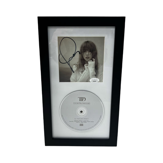 Taylor Swift Autographed Tortured Poets Department Framed CD JSA