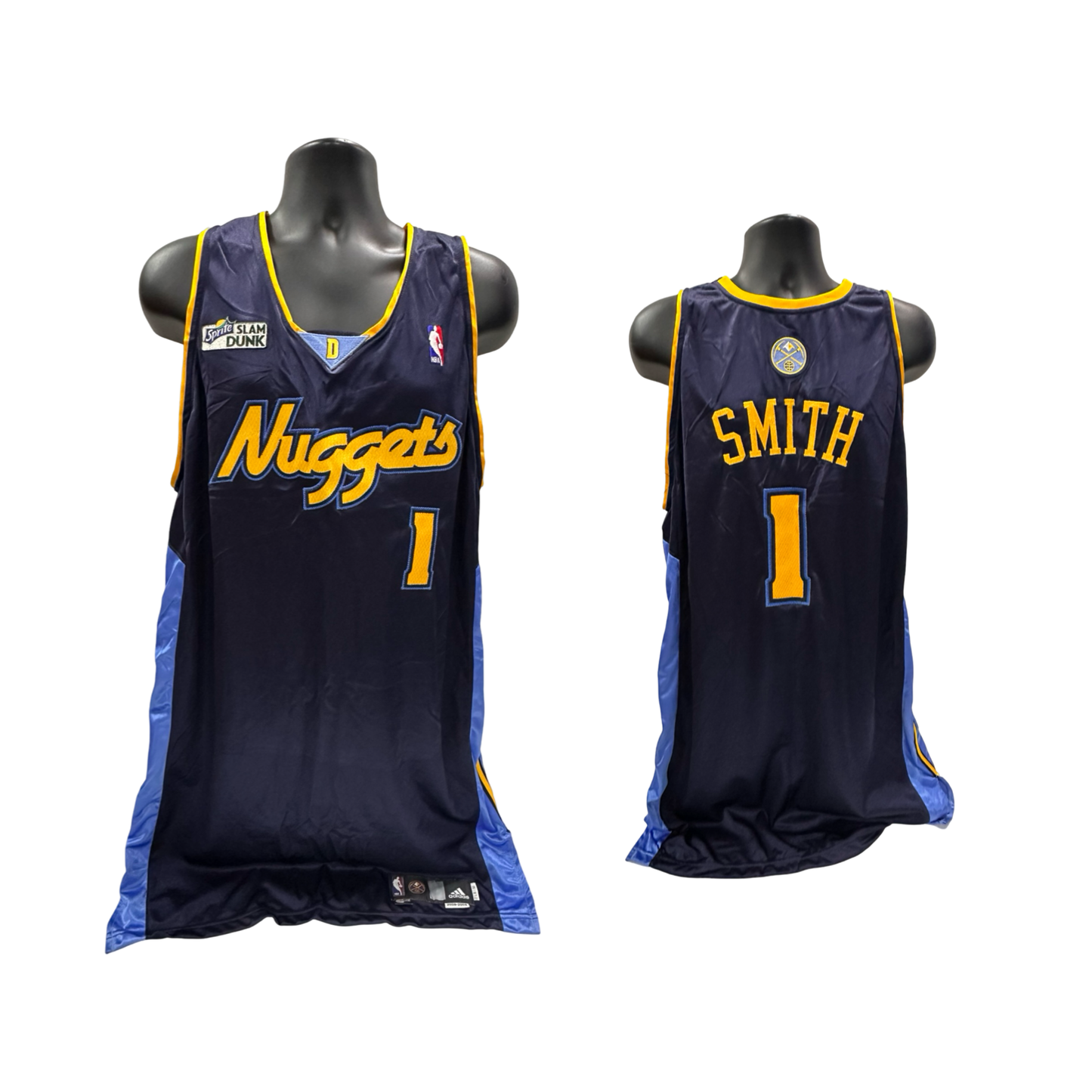 J.R. Smith Game Used NBA Denver Nuggets Dark Blue Sprite Slam Dunk Contest Jersey