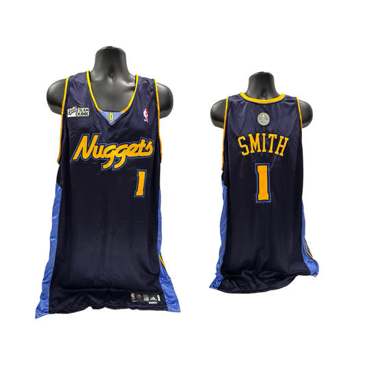 J.R. Smith Game Issued NBA Denver Nuggets Dark Blue Sprite Slam Dunk Contest Jersey