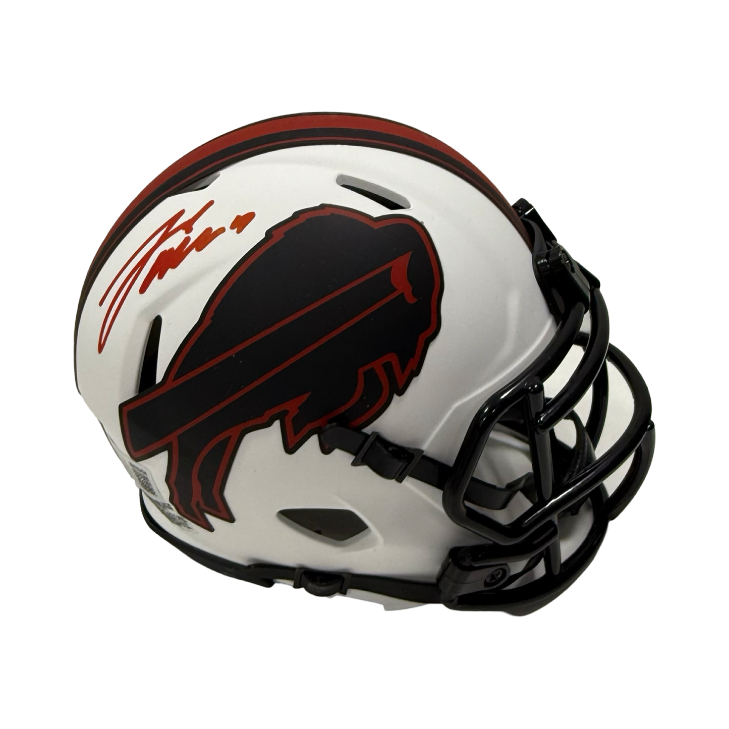 Josh Allen Autographed Buffalo Bills Lunar Eclipse Mini Helmet Beckett