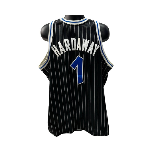 Penny Hardaway Orlando Magic Black Pinstripe 1994 Jersey Mitchell & Ness Jersey - Size 52