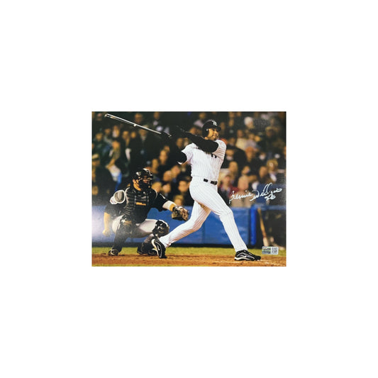 Bernie Williams Autographed New York Yankees 2003 World Series 8x10 Steiner CX