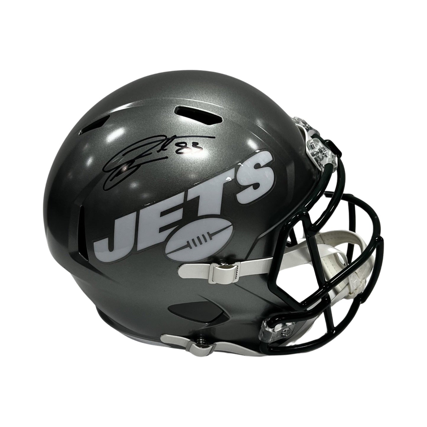 Santana Moss Autographed New York Jets Flash Replica Helmet Steiner CX