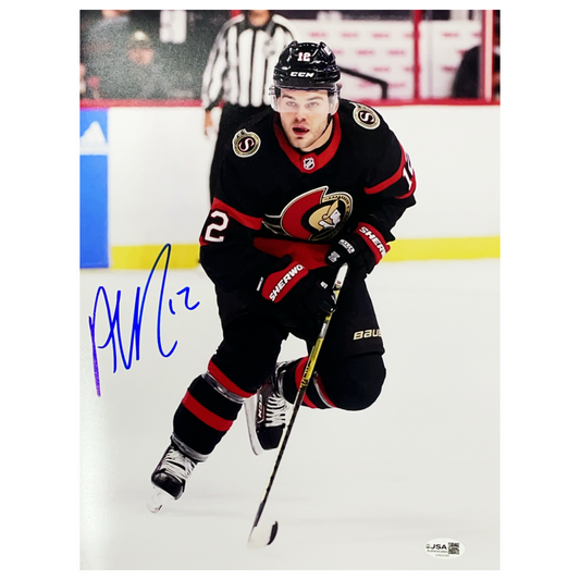Alex Debrincat Autographed Ottawa Senators Vertical 11x14 Photo JSA
