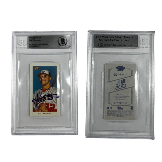 2020 Topps 206 Wave 5 #14 Juan Soto Beckett Auto Authentic