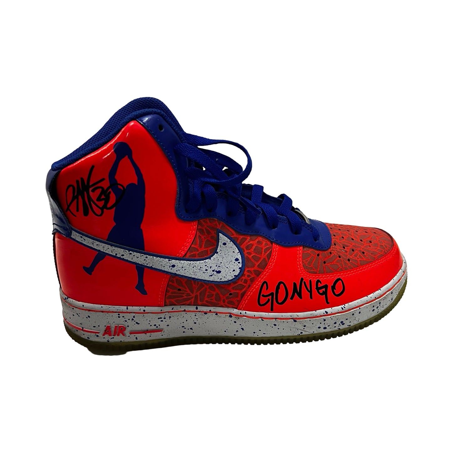 Rasheed Wallace Autographed New York Knicks Nike Air Force 1 Right Foot "Go NY Go" Inscription Beckett