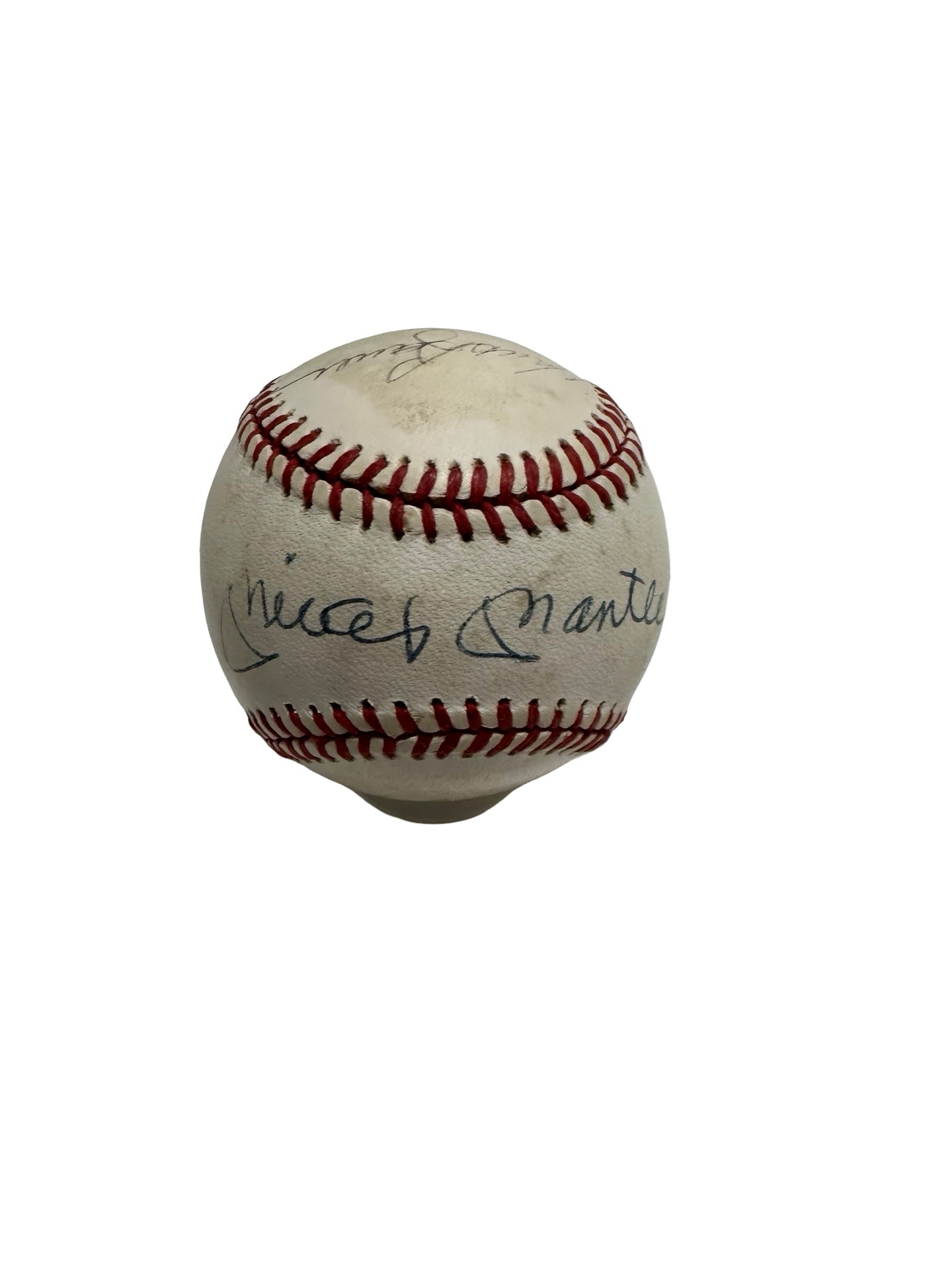 Mickey Mantle 1985-89 New York Yankees Reunion Autographed Baseball Beckett BAS