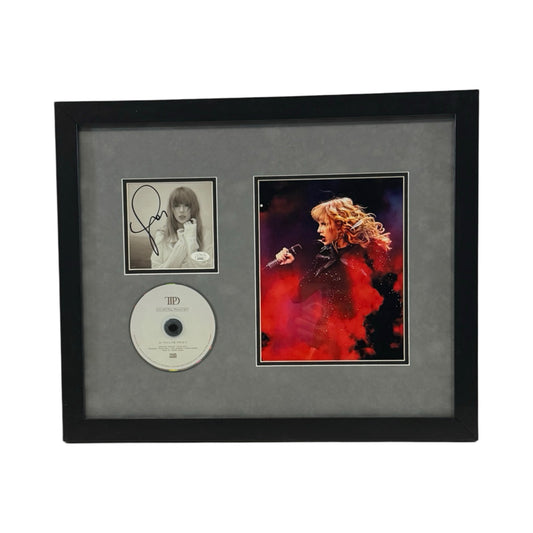 Taylor Swift Autographed Cut & Framed CD 11x14 Frame Red Smoke JSA