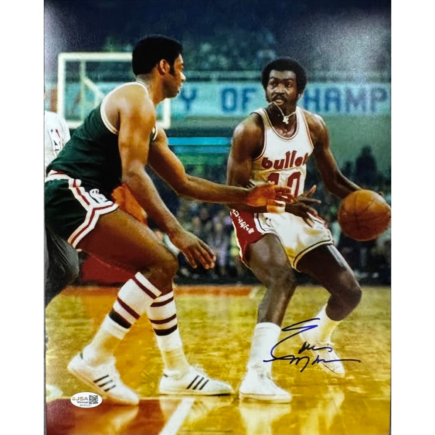 Earl Monroe Baltimore Bullets Autographed 11x14 JSA