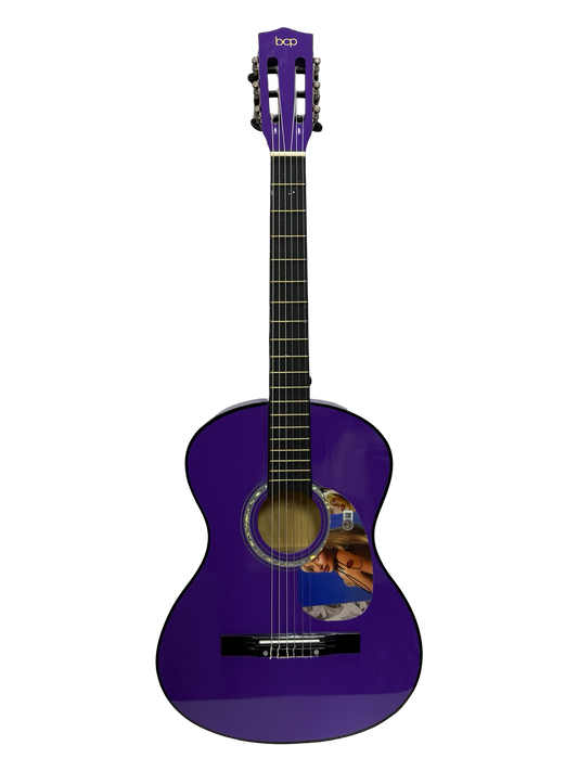 Sabrina Carpenter Autographed Purple Guitar Beckett