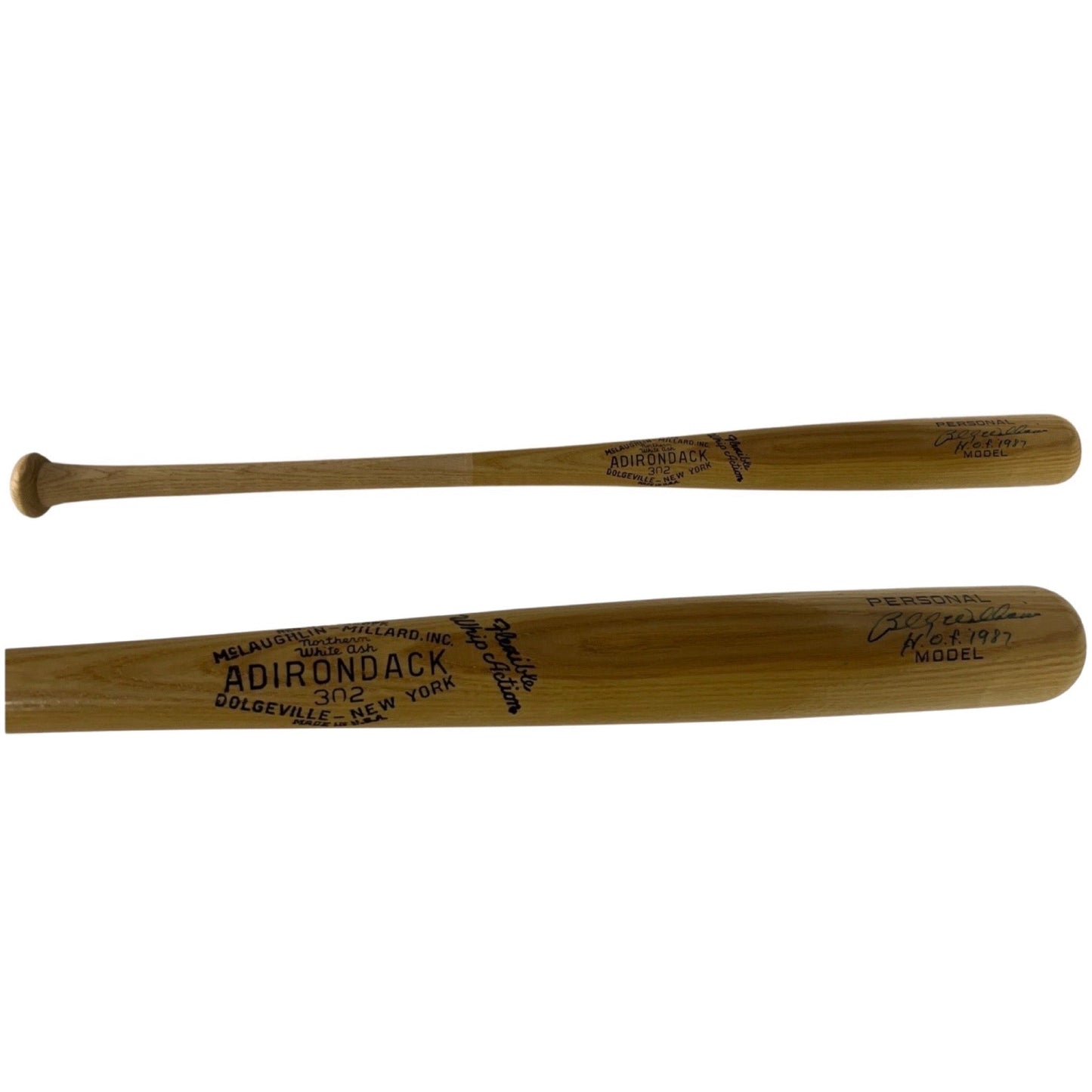 Billy Williams Autographed Adirondack Personal Model Bat "HOF 87" Inscription Beckett