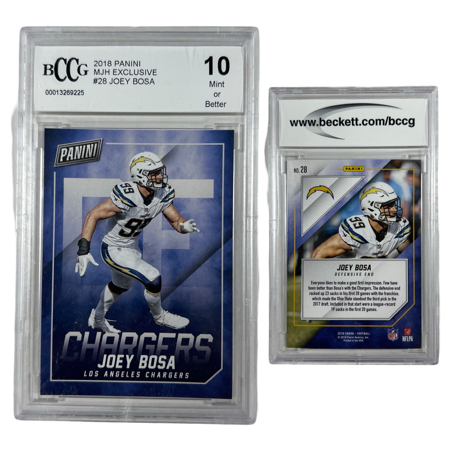 2018 Panini MJH Exclusive #28 Joey Bosa Beckett BCCG 10