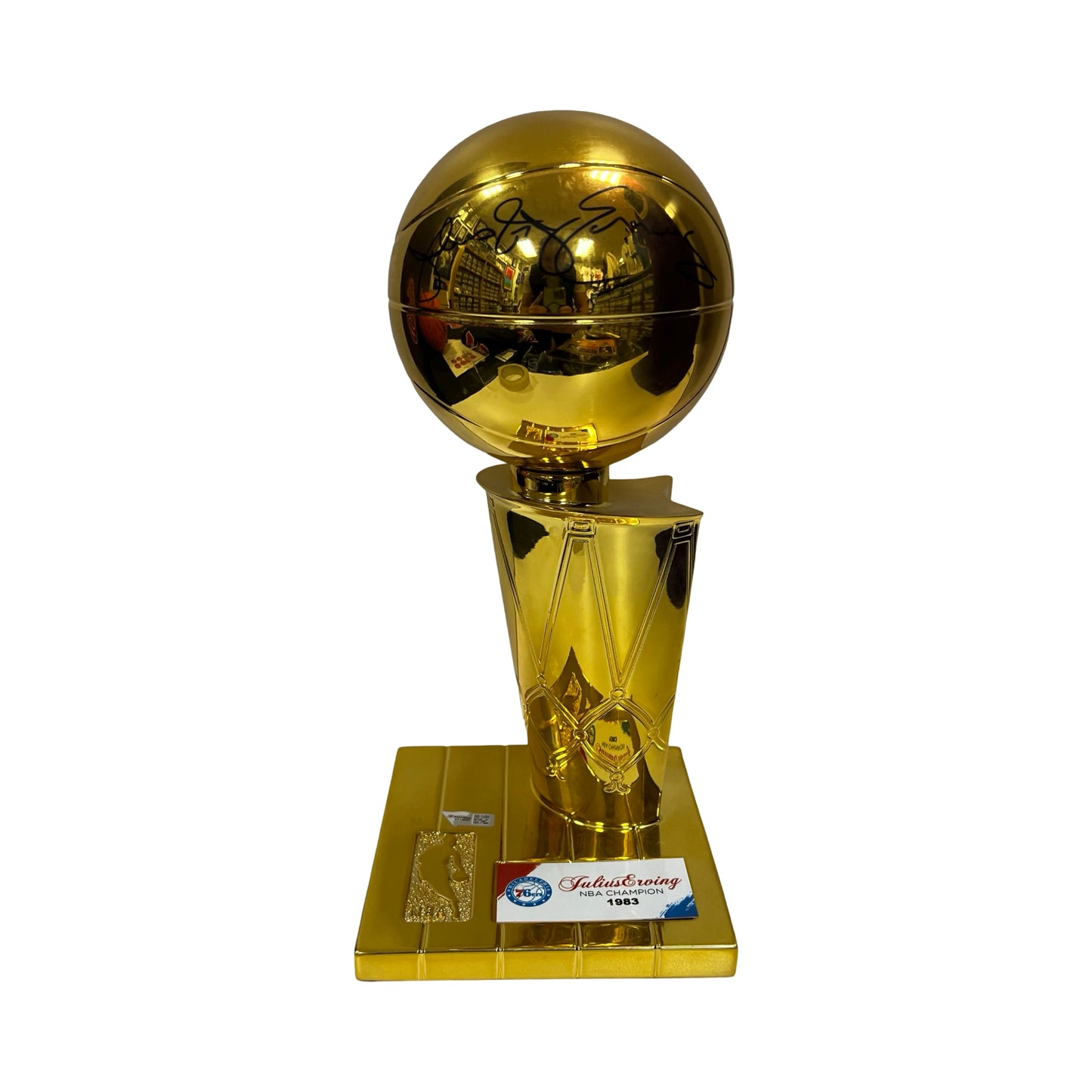 Julius Erving Autographed New York Knicks 1993 Finals Replica Trophy Fanatics