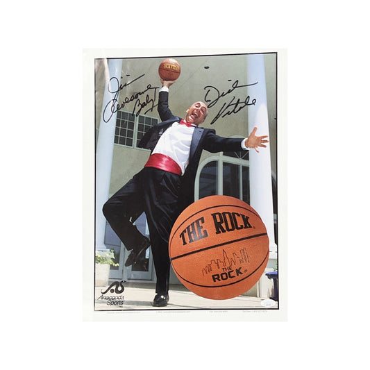 Dick Vitale Autographed 14x19 "Awesome Baby" Inscription JSA