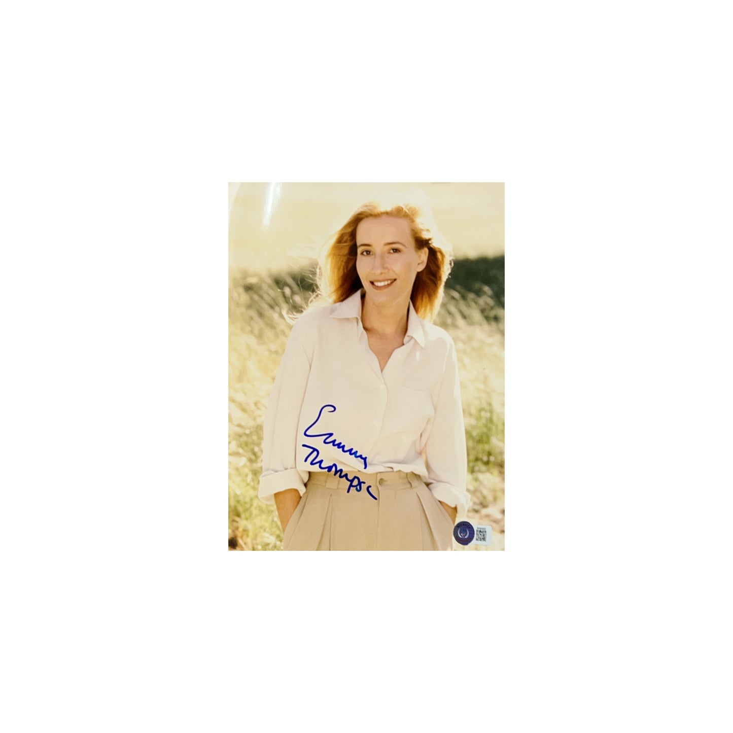 Emma Thompson Autographed 8x10 Smiling Beckett