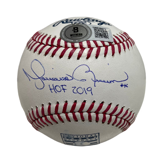 Mariano Rivera Autographed Hall Of Fame Logo Ball "HOF 2019 & #42" Inscription Beckett