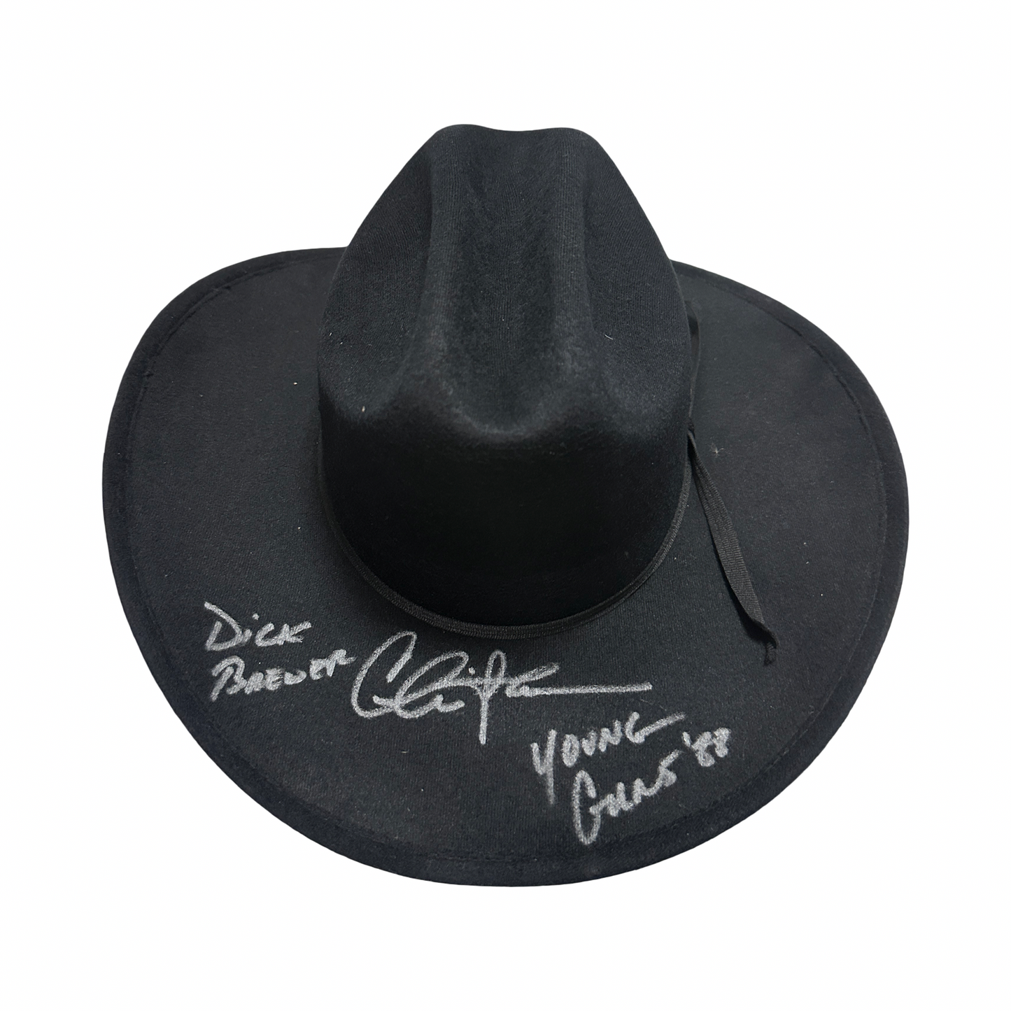 Charlie Sheen Autographed Young Guns "Dick Brewer. Young guns '88" Inscribed Cowboy Hat Steiner CX