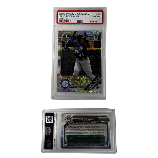 2019 Bowman 1st Mega Box Chrome Julio Rodriguez #33 Gem MT 10