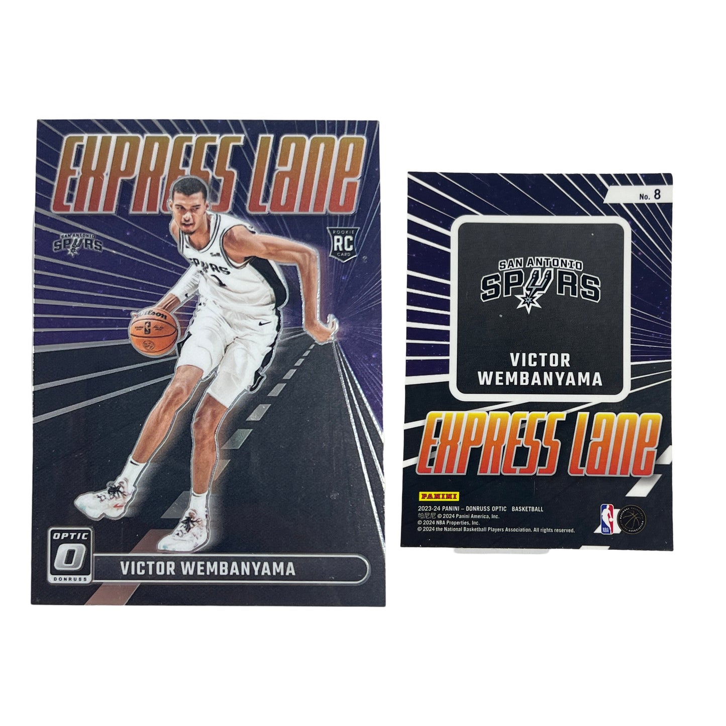 2023-24 Victor Wembayama Donruss Optic Express Lane #8