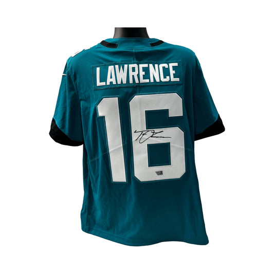 Trevor Lawrence Autographed Jacksonville Jaguars Teal Nike Jersey Fanatics