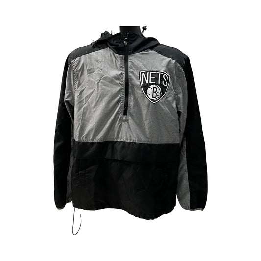 Brooklyn Nets Quarter Zip Wind Breaker Size Medium