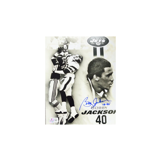 Bobby Jackson Autographed New York Jets Edit 8x10 Beckett