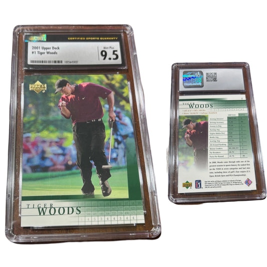 2001 Tiger Woods Upper Deck #1 CSG GM Mint 9.5