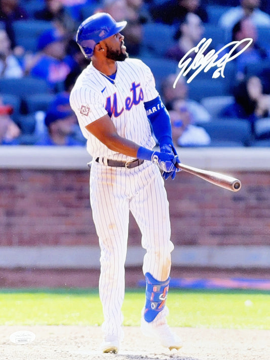 Starling Marte Autographed New York Mets Home Run Celebration 11x14 JSA