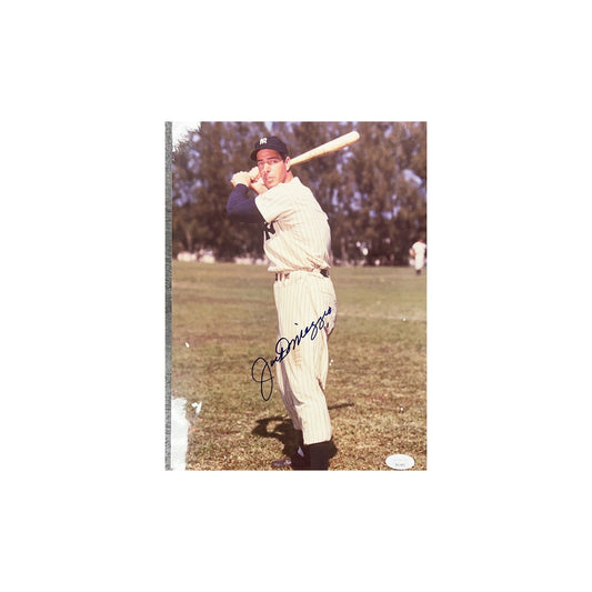 Joe DiMaggio Autographed New York Yankees 9x12 JSA