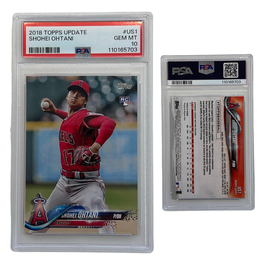 2018 Shohei Ohtani Topps #US1 PSA GEM MT 10