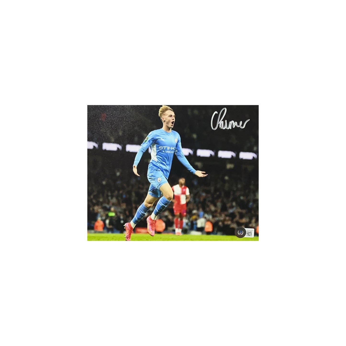 Cole Palmer Autographed Manchester City 8x10 Beckett