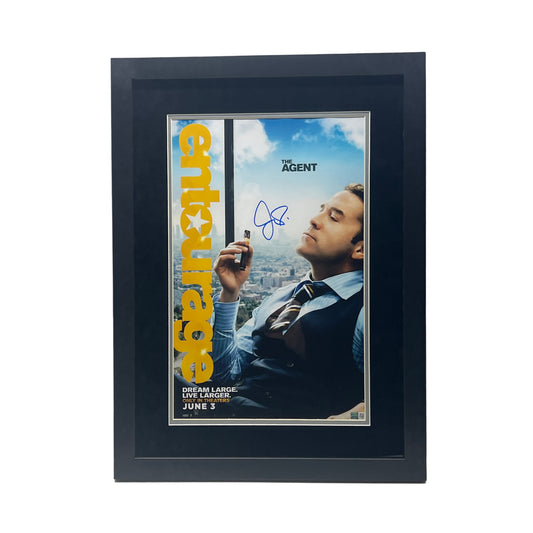 Jeremy Piven Autographed Entourage Movie Ari Gold Character Poster 11x17 Photo Steiner CX - Framed