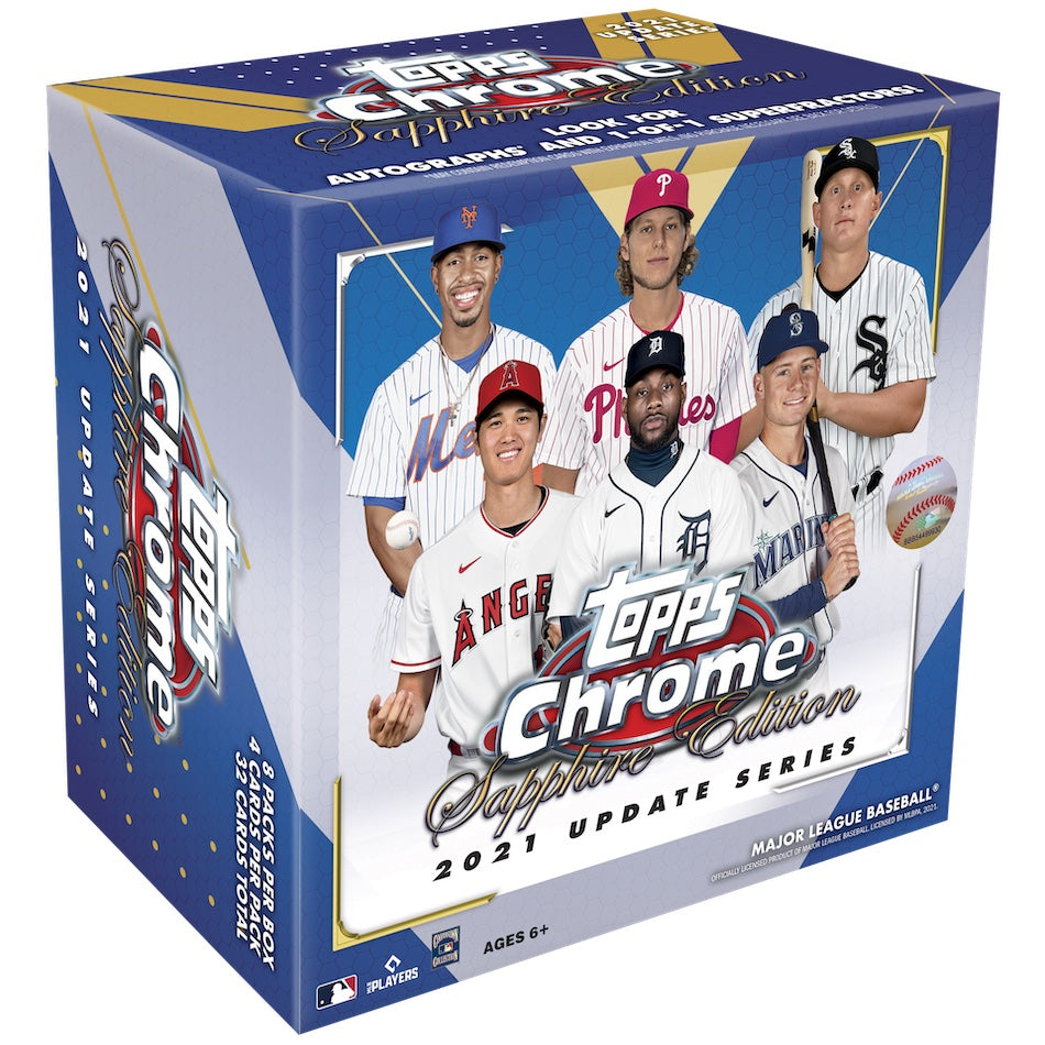 2021 MLB Baseball Topps Chrome 2021 Update Series Sapphire Edition Box