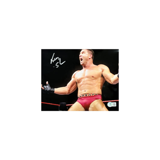 Ken Shamrock Autographed WWE WWF Scream 8x10 Beckett