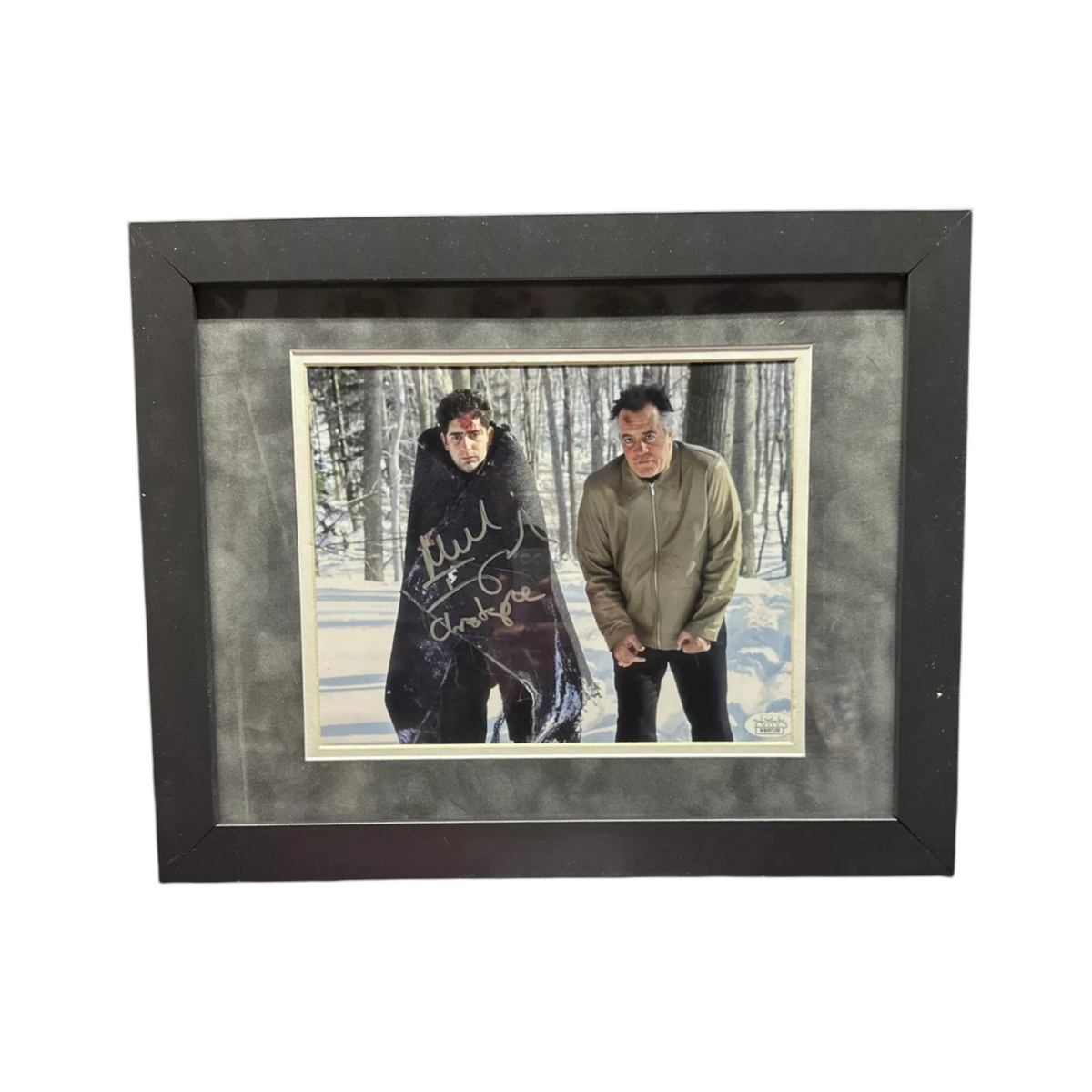 Michael Imperioli Autographed The Sopranos w/ Paulie in Snow 8x10 JSA - Framed
