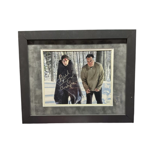 Michael Imperioli Autographed The Sopranos w/ Paulie in Snow 8x10 JSA - Framed