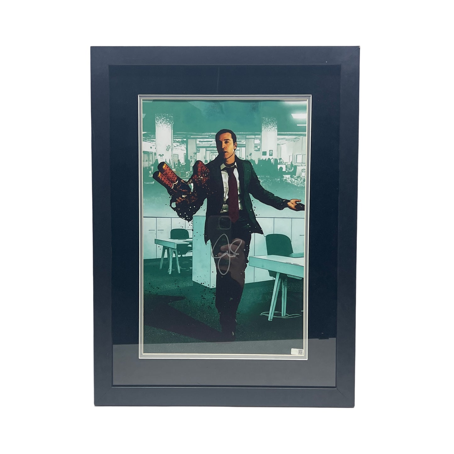 Jeremy Piven Autographed Ari Gold Entourage Paintball Gun Poster 11x17 Photo Steiner CX - Framed