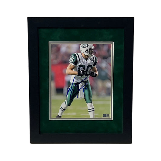 Wayne Chrebet Autographed New York Jets Line Of Scrimmage Framed 8x10 Steiner CX