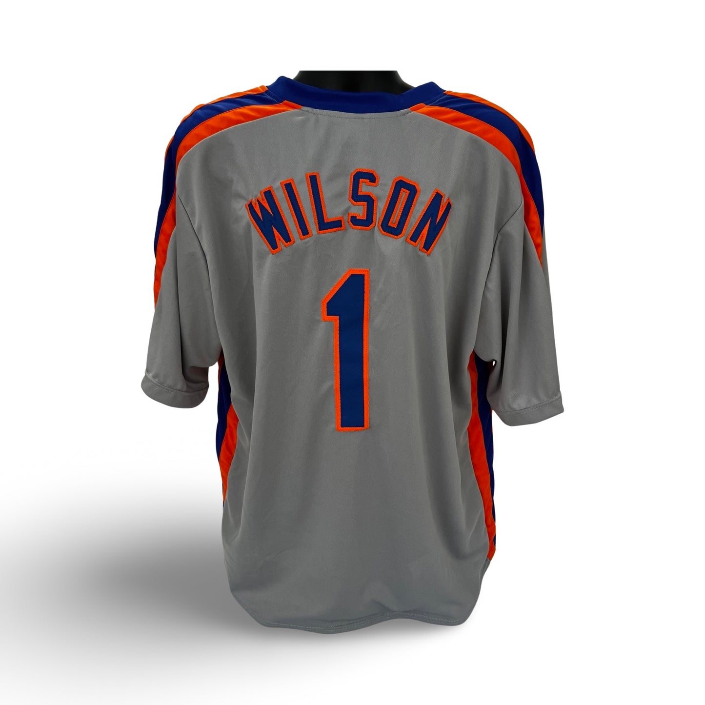 Mookie Wilson Unsigned New York Mets Grey Custom Jersey