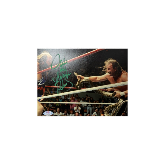 Jake The Snake Roberts Autographed WWF 8x10 PSA