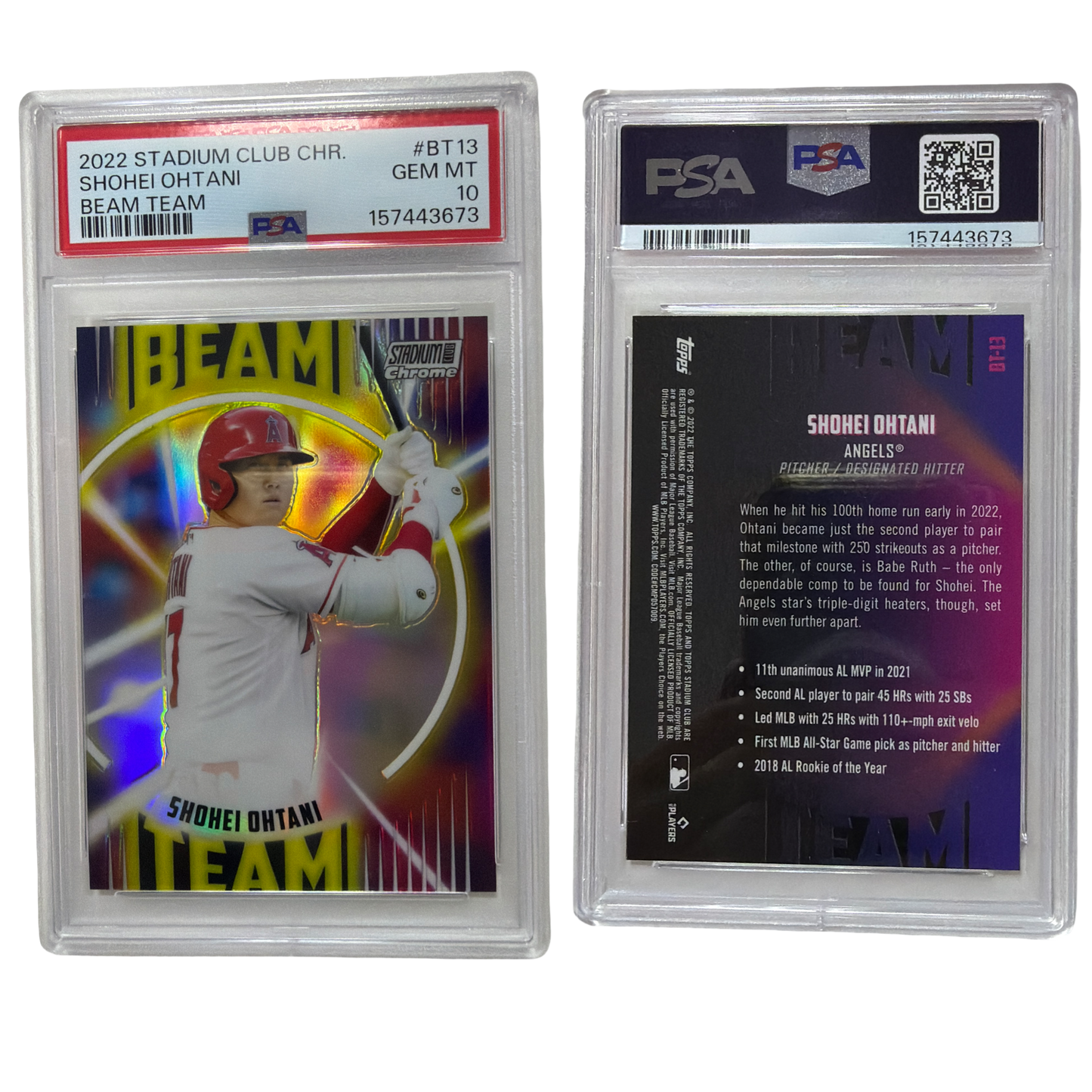 2022 Topps Stadium Club Chrome - Beam Team Shohei Ohtani #BT-13