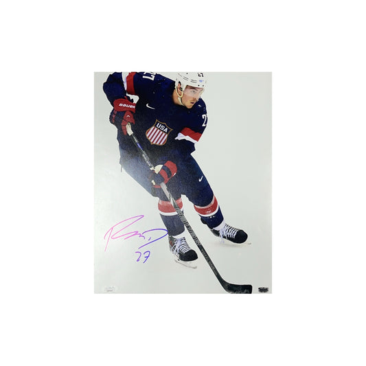 Ryan McDonagh Autographed Team USA 11x14 JSA