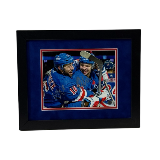 Artemi Panarin & Vincent Trocheck Autographed New York Rangers 8x10 Framed Beckett