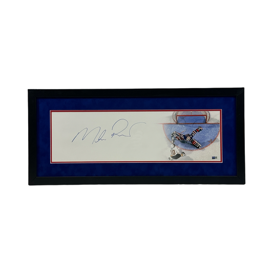 Mike Richter Autographed New York Rangers Framed 8x26 Steiner CX